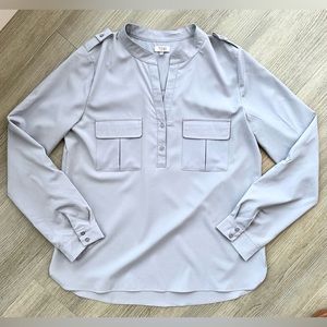 Tobi long sleeve blouse in light blue (medium) gently worn